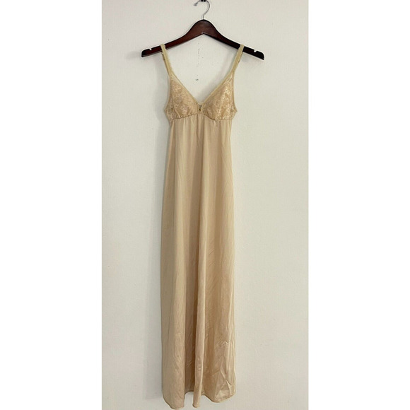 St Michael Vintage Nightgown UK size 40 Measures an XS Long Lace Babydoll - Picture 1 of 10